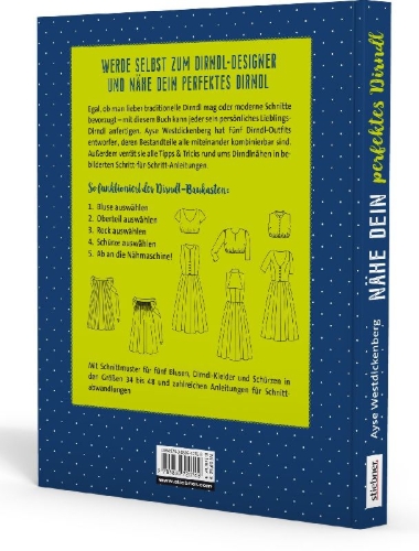 Buchcover und Innenansicht für das Buch: Nähe Dein perfektes Dirndl