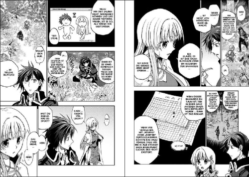 Buchcover und Innenansicht für das Buch: Ankoku Kishi no Ore Desu ga Saikyou no Seikishi o Mezashimasu