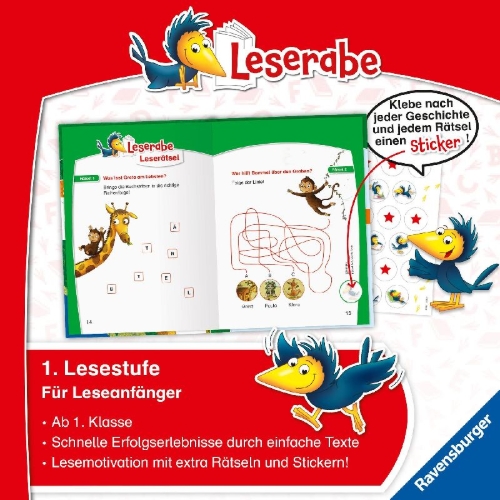 Buchcover und Innenansicht für das Buch: Leserabe Sonderausgaben - Lustige Tiergeschichten zum Lesenlernen