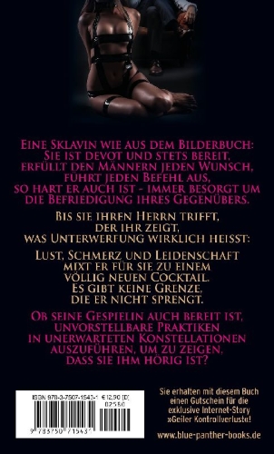 Buchcover und Innenansicht für das Buch: Die Sklavin | Erotischer SM-Roman