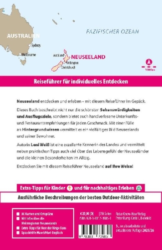 Buchcover und Innenansicht für das Buch: Reise Know-How Reiseführer Neuseeland / Aotearoa