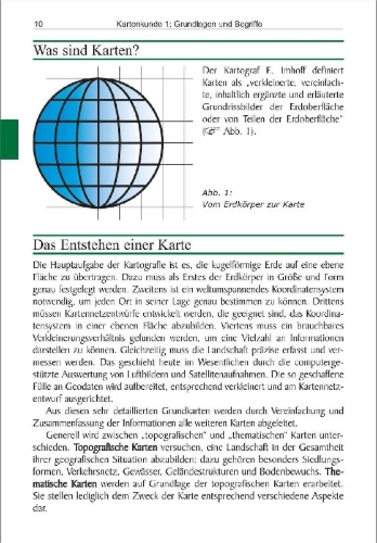 Buchcover und Innenansicht für das Buch: Karte Kompass GPS