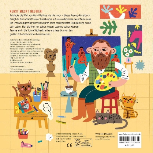 Buchcover und Innenansicht für das Buch: Henri Matisse. A Pop-um-Book