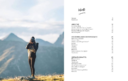 Buchcover und Innenansicht für das Buch: Fotografie - Inspired by life