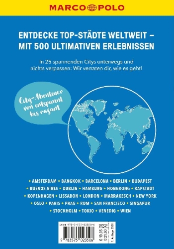 Buchcover und Innenansicht für das Buch: MARCO POLO MARCO POLO Hin & Weg Cityerlebnisse weltweit