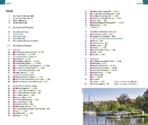 Buchcover und Innenansicht für das Buch: Reise Know-How MeinTrip Schlei mit Schleswig und Eckernförde