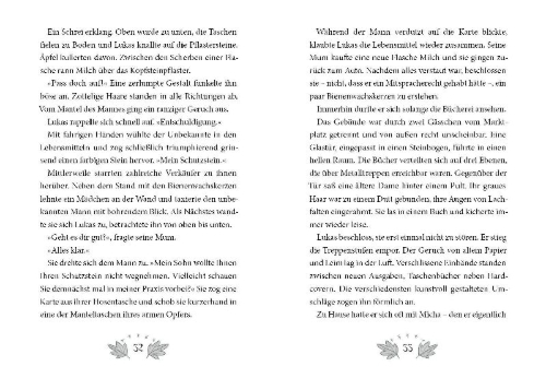 Buchcover und Innenansicht für das Buch: Flüsterwald