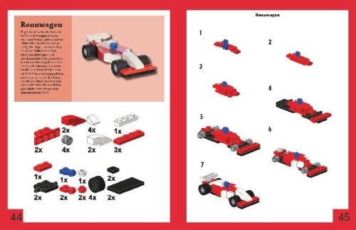 Buchcover und Innenansicht für das Buch: Brick Cars and Trucks