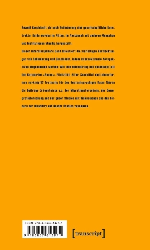 Buchcover und Innenansicht für das Buch: Gendering Disability