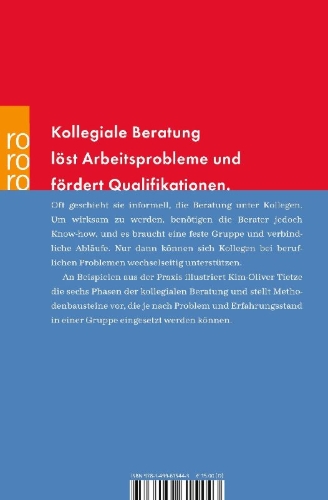 Buchcover und Innenansicht für das Buch: Kollegiale Beratung