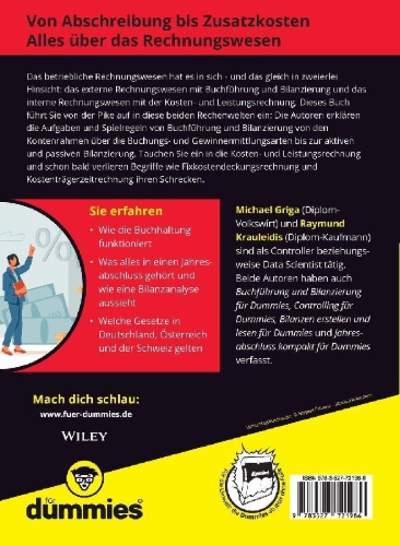 Buchcover und Innenansicht für das Buch: Rechnungswesen für Dummies