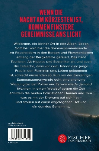 Buchcover und Innenansicht für das Buch: Sonnenwende - Die hellste Nacht. Deine dunkelste Stunde