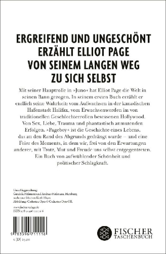 Buchcover und Innenansicht für das Buch: Pageboy. A Memoir