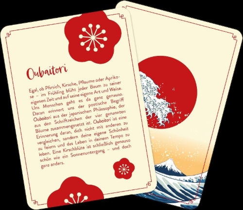 Buchcover und Innenansicht für das Buch: Orakelkarten: Das Japan-Orakel