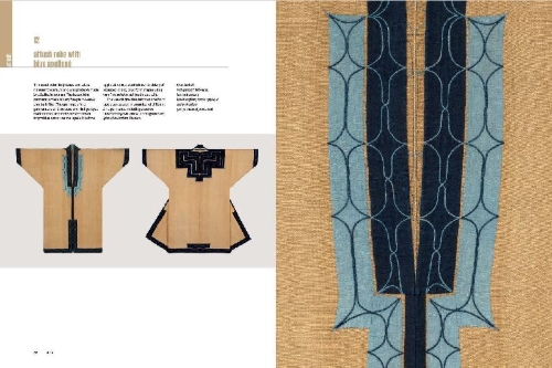 Buchcover und Innenansicht für das Buch: Textiles of Japan
