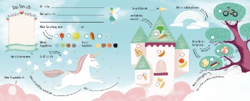 Buchcover und Innenansicht für das Buch: Fantastische Freunde - Mein Kindergartenalbum