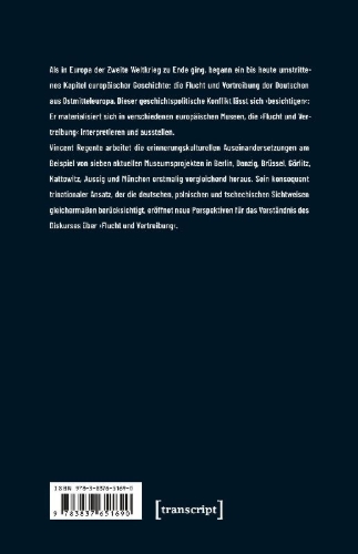 Buchcover und Innenansicht für das Buch: Flucht und Vertreibung in europäischen Museen