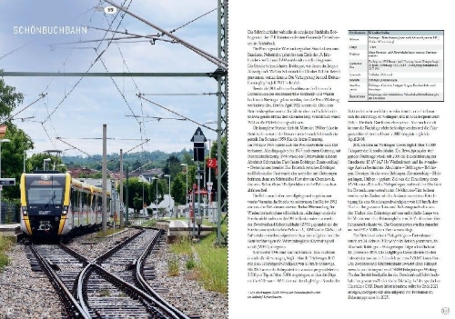 Buchcover und Innenansicht für das Buch: 100 Bahnstrecken, die man kennen muss