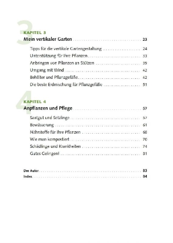 Buchcover und Innenansicht für das Buch: Vertical Gardening
