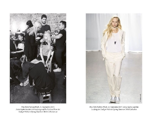 Buchcover und Innenansicht für das Buch: Fashion Victim - Licht und Schatten des Modelbusiness: Ein Topmodel berichtet