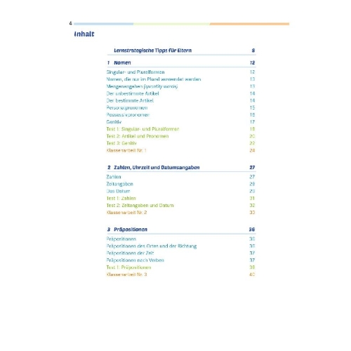 Buchcover und Innenansicht für das Buch: Fit für die Klassenarbeit - Gymnasium. Englisch 5