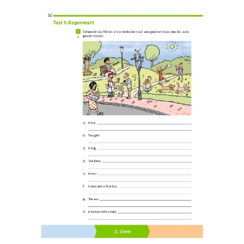 Buchcover und Innenansicht für das Buch: Fit für die Klassenarbeit - Gymnasium. Englisch 5