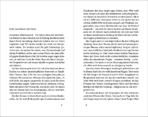 Buchcover und Innenansicht für das Buch: Wer weiß denn sowas?