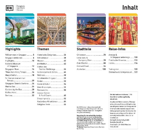 Buchcover und Innenansicht für das Buch: TOP10 Reiseführer Singapur