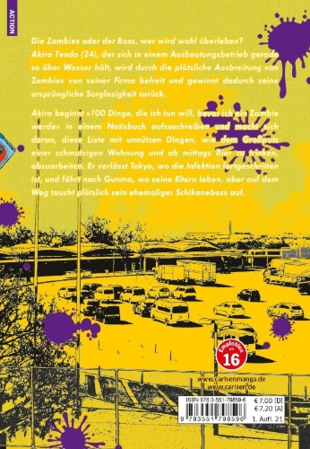 Buchcover und Innenansicht für das Buch: Zombie ni Naru Made ni Shitai 100 no Koto