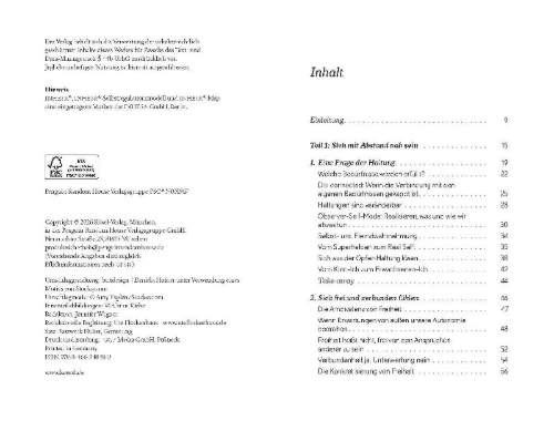 Buchcover und Innenansicht für das Buch: Wieder spüren, wer ich bin