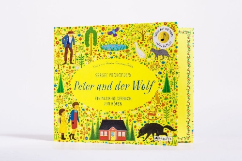 Buchcover und Innenansicht für das Buch: Story Orchestra: Peter and the Wolf