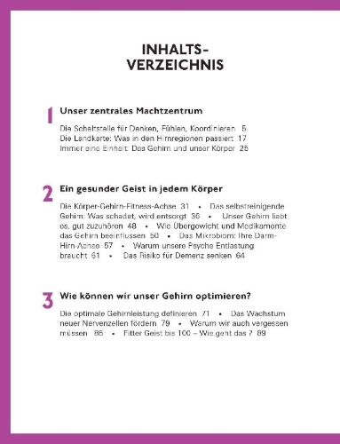 Buchcover und Innenansicht für das Buch: Geistig fit bis ins hohe Alter