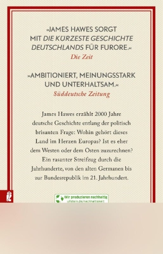 Buchcover und Innenansicht für das Buch: The Shortest History of Germany