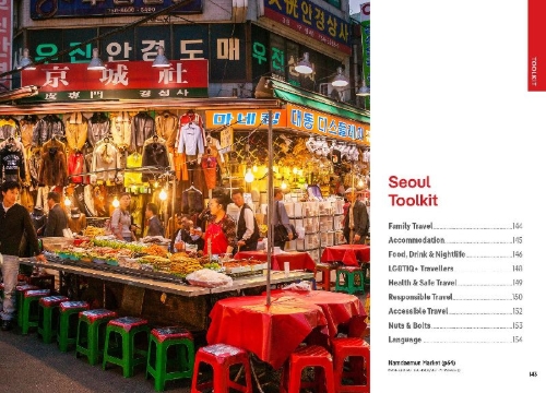 Buchcover und Innenansicht für das Buch: Lonely Planet Pocket Seoul