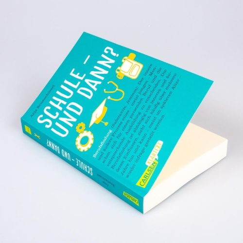 Buchcover und Innenansicht für das Buch: Carlsen Klartext: Schule und dann? Berufsfindung
