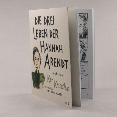 Buchcover und Innenansicht für das Buch: The Three Escapes of Hannah Arendt