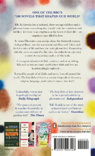 Buchcover und Innenansicht für das Buch: The Forty Rules of Love