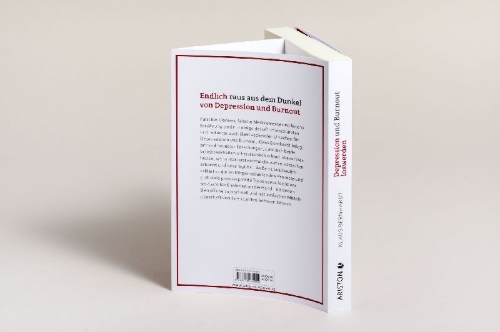 Buchcover und Innenansicht für das Buch: Depression und Burnout loswerden
