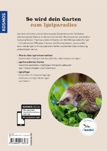 Buchcover und Innenansicht für das Buch: Igel im Garten