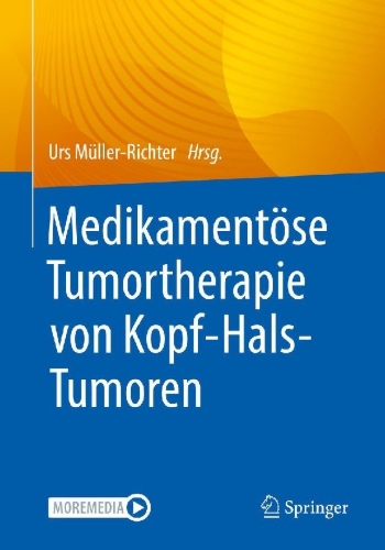 Buchcover und Innenansicht für das Buch: Medikamentöse Tumortherapie von Kopf-Hals-Tumoren