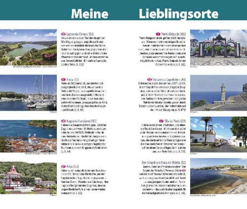 Buchcover und Innenansicht für das Buch: Reise Know-How InselTrip Azoren