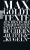 Buchcover und Innenansicht für das Buch: Texte aus den in die Vergriffenheit entlassenen Büchern "Quitten" und "Kugeln"