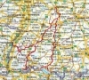 Buchcover und Innenansicht für das Buch: Südwestdeutsche Jakobswege