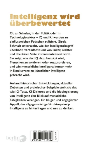Buchcover und Innenansicht für das Buch: Fetisch Intelligenz