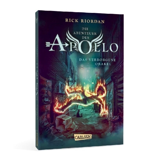 Buchcover und Innenansicht für das Buch: The Trials of Apollo Vol 1: The Hidden Oracle