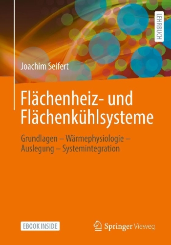 Buchcover und Innenansicht für das Buch: Flächenheiz- und Flächenkühlsysteme