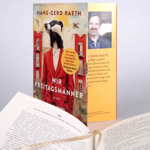 Buchcover und Innenansicht für das Buch: Wir Freitagsmänner