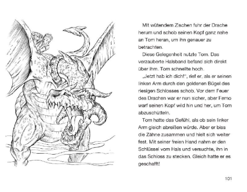 Buchcover und Innenansicht für das Buch: Ferno the Fire Dragon