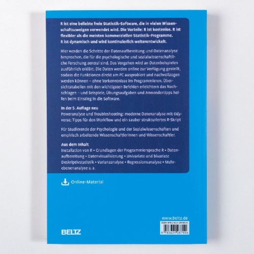 Buchcover und Innenansicht für das Buch: R für Einsteiger