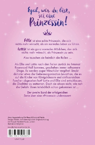 Buchcover und Innenansicht für das Buch: The Rosewood Chronicles - Princess in Practice